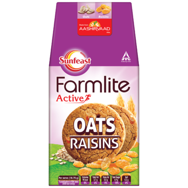 Sunfeast Farmlite Oats & Raisins, 150 G