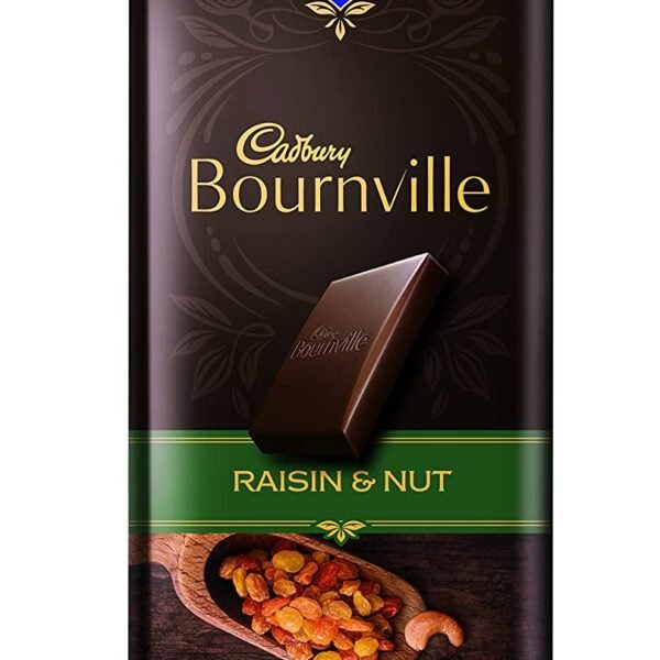 Cadbury Bournville Dark Chocolate Bar With Raisin And Nuts, 80G