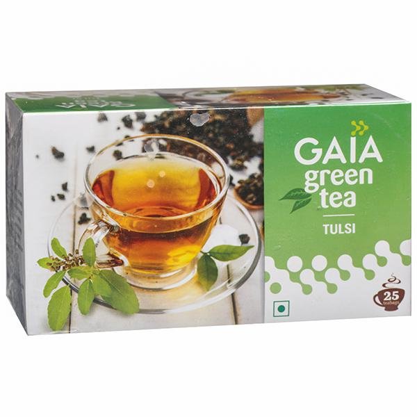 Gaia Tulsi Green Tea (25 Tea Bags)