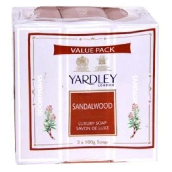 Yardley London Sandal Soap Tripack, 100 G (Pack Of 3)
