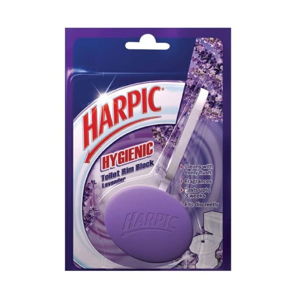Harpic Toilet Cleaner Rim Block, Lavender, 26 G