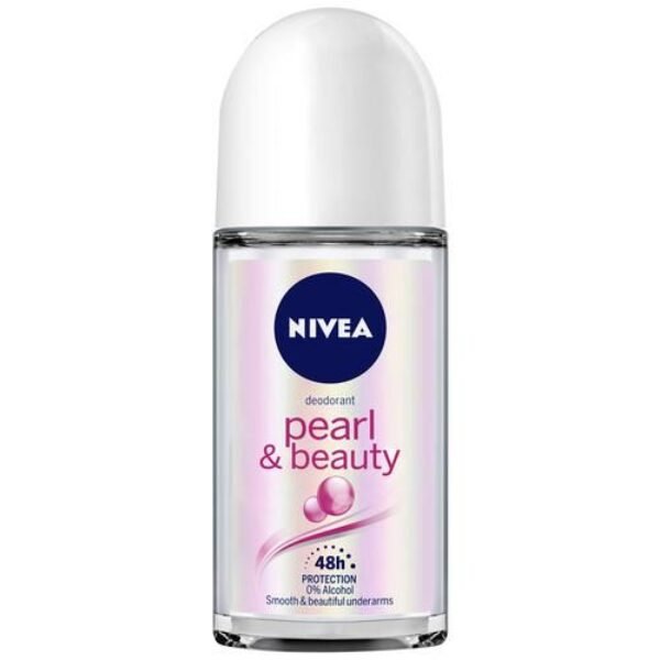 Nivea Pearl & Beauty Women Deodorant Roll On – For  Beautiful Underarms, 50 Ml