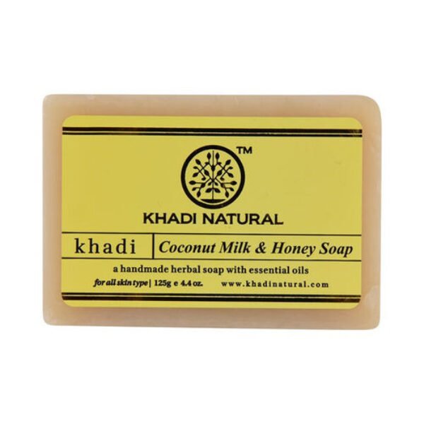 Khadi Natural Coconut Milk & Honey Soap, 125Gm