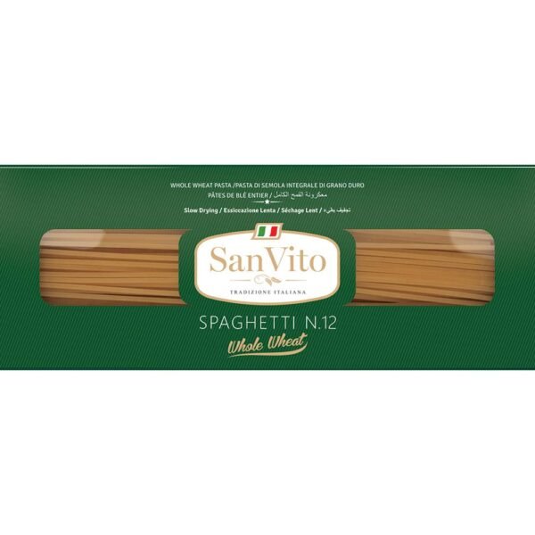 San Vito Whole Wheat Pasta, Spaghetti (N.12), 500 G