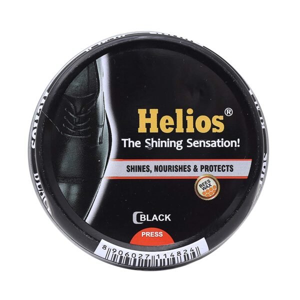 Helios Wax Shoe Polish Black, 40 Gm
