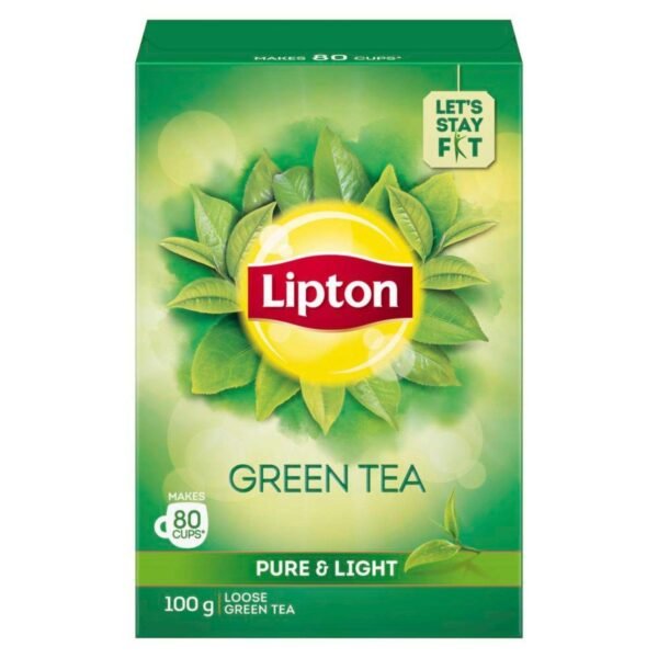 Lipton Pure & Light Green Tea, Loose Green Tea, 100 G