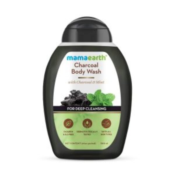 Mamaearth Charcoal Body Wash With Charcoal & Mint For Deep Cleansing, 300Ml