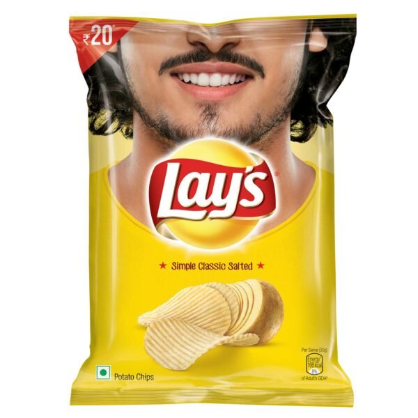 Lay’S Potato Chips Pouch, Classic Salted, 55G