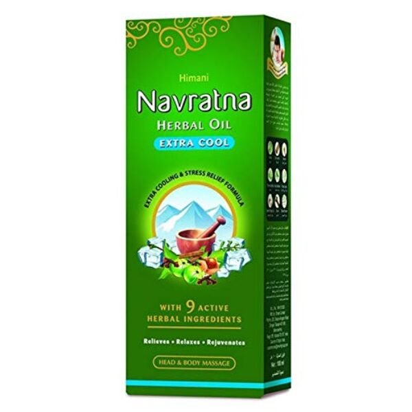 Navratna Ayurvedic Oil Extra Thanda, 200 Ml