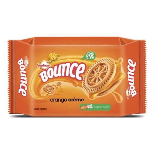 Sunfeast Bounce Cream Tangy Orange, 82G