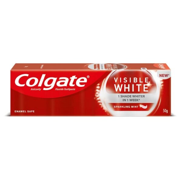 Colgate Visible White Sparkling Mint Toothpaste, 50 Gm