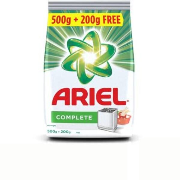 Ariel Complete (500 Gm + 200 Gm) Detergent Powder 700 G