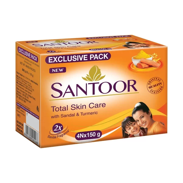 Santoor Soap Sandal 150G  4′(Sandal)
