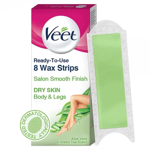 Veet Half Body Waxing Kit For Dry Skin – 8 Strips
