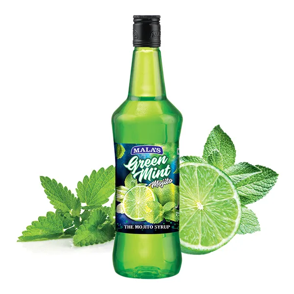 Malas Green Mint Mojito Syrup – Rich Flavour, 750 Ml