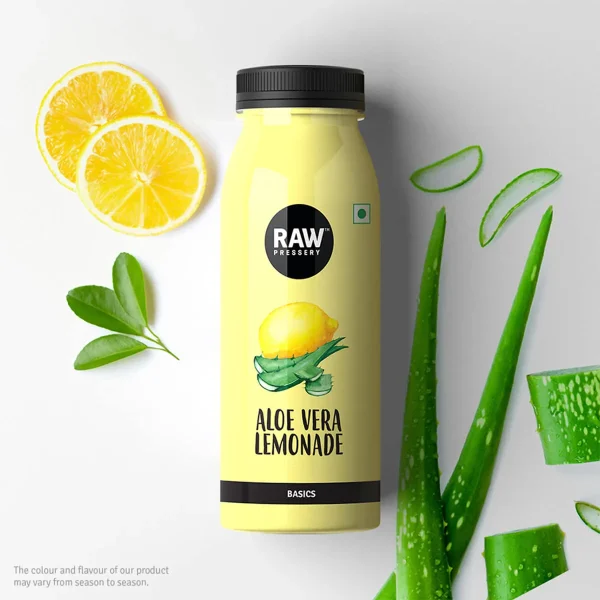 Raw Pressery Cold Extracted Juice – Aloe Vera Lemonade, 200 Ml
