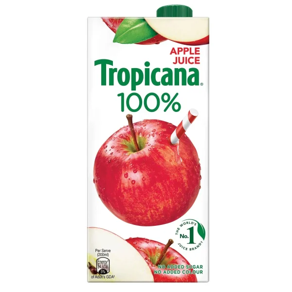 Tropicana Apple 100% Juice, 1L